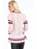 Light pink ruffled sweater RR20069 - Online store - Boutique